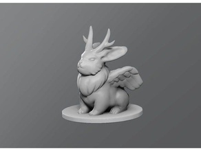 wolpertinger 3d la impresión dd dungeons dragons mesa 3d print model - Mito3D