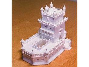 torre de belém edifícios estruturas lisboa nosupport portugal 3d print model - Mito3D