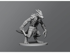 kobold ver1 3d impressão o dd masmorras e dragões inimigo monstro mesa 3d print model - Mito3D