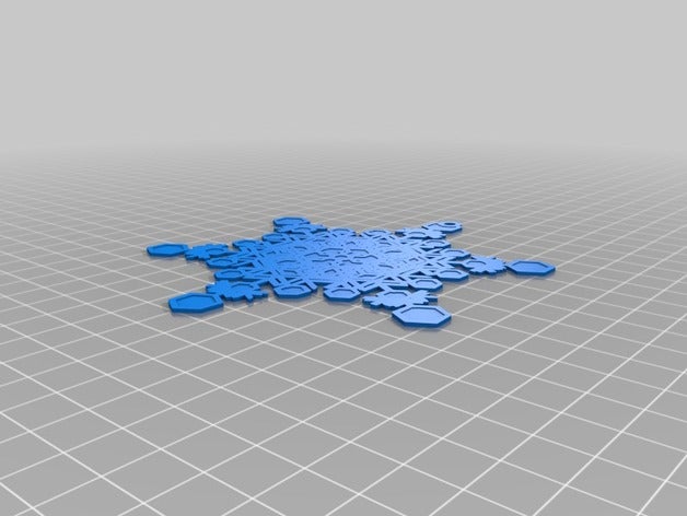 snowflake 4 machine interactive art customized 3D print model - Mito3D
