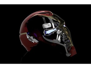 iron man mark 50 battle damaged helmet endgame props 3d print model - Mito3D