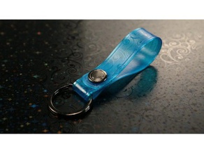 flexible key ring fashion keychain keyring 3d print model - Mito3D