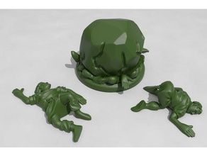 le géant de l'attaque victimes jouet jeu accessoires dd mdn donjons dragons figure frostgrave miniature les miniatures rosd dessus table wargaming 3d print model - Mito3D