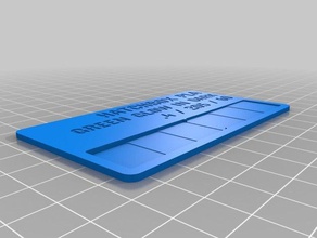 hatchbox kızdırma pla örnek yeşil kart 3d baskı testleri özelleştirilmiş 3d print model - Mito3D