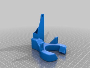 anycubic i3 mega 5015 radial virei fã 3d a impressora partes duto do ventilador 3d print model - Mito3D