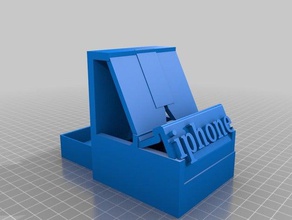 stand per iphone mobile 3d print model - Mito3D