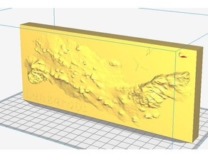 relief-Karte lanzarote andere 3d print model - Mito3D