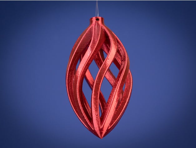 spiral-ornament Dekor Weihnachten ornament desktopmakes fusion360 3D print model - Mito3D