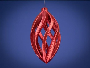 spiral-ornament Dekor Weihnachten ornament desktopmakes fusion360 3d print model - Mito3D