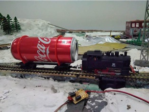 coca-cola vagón ho escala 187 mecánica los juguetes modelo de ferrocarril tren 3d print model - Mito3D