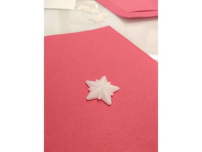 estrela de natal cola cartões sinais logotipos cartão enfeite 3d print model - Mito3D