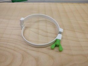 fascetta per tubo di raccolta polvere tubi macchina strumenti 3d print model - Mito3D