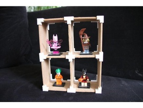 lego figurines modulable stand décor les cadres modulaire 3d print model - Mito3D