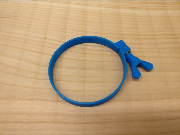 fascetta per tubo manopola parti 3D print model - Mito3D