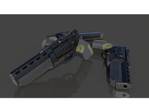 3dwb revolver Requisiten 3d print model - Mito3D