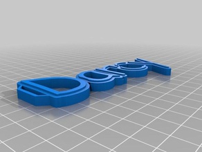 darcy name tag keychains 3d print model - Mito3D