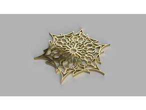 impossible snow flake sculptures christmas decoration ornament ornaments tree object snowflakes valkyriemedia3d 3d print model - Mito3D