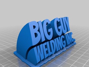 big guy welding inc office customized 3d print model - Mito3D