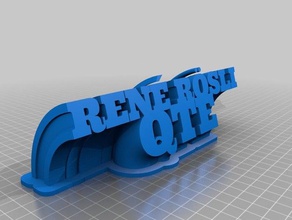 ren&eacute r&oumlsli bureau de personnalisé 3d print model - Mito3D