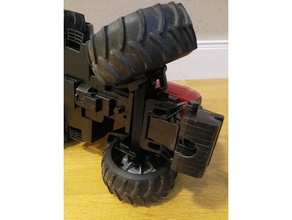 Vorderachse bruder Traktor Fahrzeuge 3d print model - Mito3D