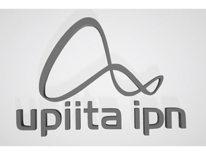 upiita ipn logo des signes logos 3d print model - Mito3D