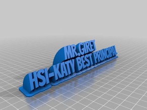mrgiret office customized 3d print model - Mito3D