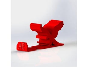 american eagle stand pour téléphone mobile smartphone 3d print model - Mito3D