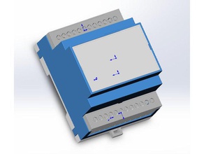 riel din d4mg cuadro electrónica 3d print model - Mito3D