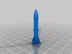 amateur rocket 1 engineering model launcher 3d print model - Mito3D