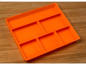 Schrauben-tray diy box Veranstalter Lagerung 3d print model - Mito3D