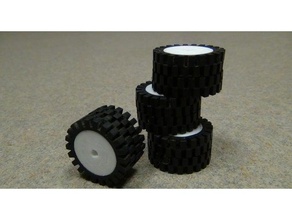 3mm shaft hub wheel robotics combat robot rcwheels parts 3d print model - Mito3D