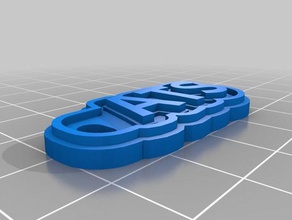 ats i portachiavi personalizzato 3d print model - Mito3D