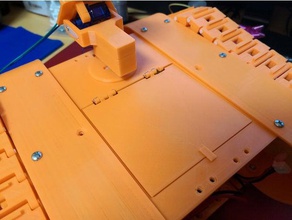 telaio superiore della cerniera rc i veicoli arduino robot la robotica serbatoio 3d print model - Mito3D