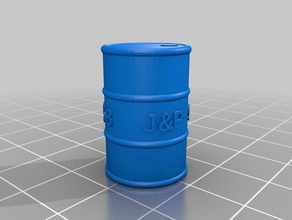 j&p oil drum les jouets jeux personnalisé 3d print model - Mito3D