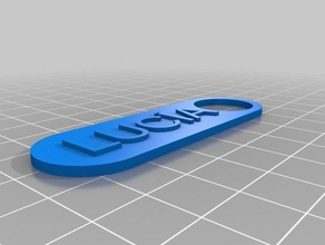luc&iacutea de porte-clés personnalisé 3d print model - Mito3D