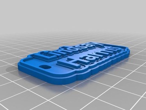 lindsay llavero llaveros personalizado 3d print model - Mito3D
