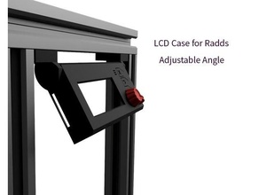 lcd case radds display 3d printer parts frankideas fusion 360 holder 3d print model - Mito3D
