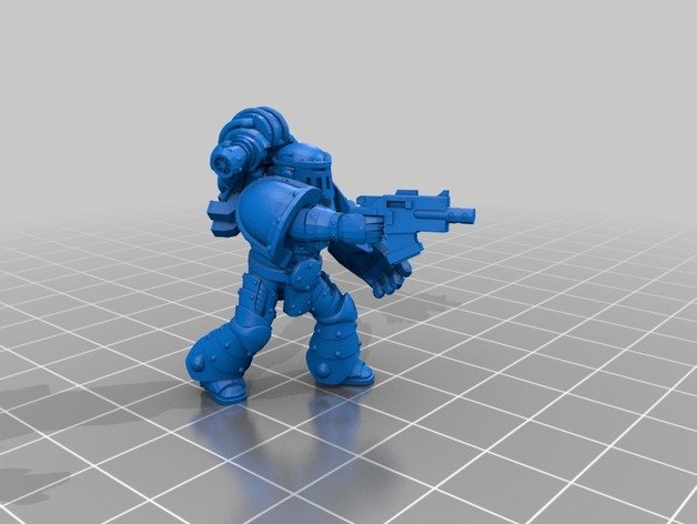 marine leader de l'équipe poing puissance les jouets jeux 30k 40k space marines warhammer 3D print model - Mito3D