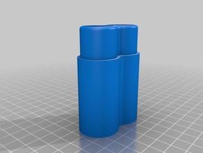 20700 support de batterie hobby 3d print model - Mito3D