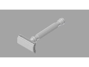 easy print double edge safety razor remix bathroom 3d print model - Mito3D