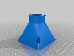 invertido ar hepa, filtro purificador de torre 3d a impressora os acessórios hepa 3d print model - Mito3D