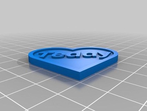 teddy name tag decor customized 3d print model - Mito3D
