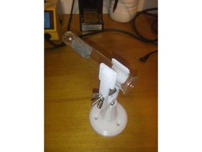 test kelepçe dikey stand tüp diy 3d print model - Mito3D