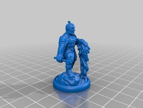 samurai kineticist toys games 28mm 32mm dungeons dragons eastern armor miniature miniatures oread pathfinder 3d print model - Mito3D