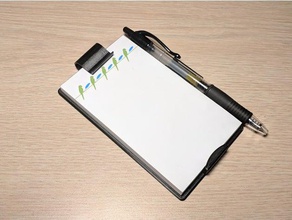 petit bloc-notes titulaire bureau de presse-papiers notes 3d print model - Mito3D