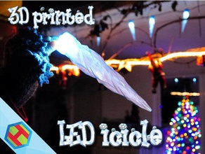 3d printed led icicle christmas decoration nsfw 3d print model - Mito3D