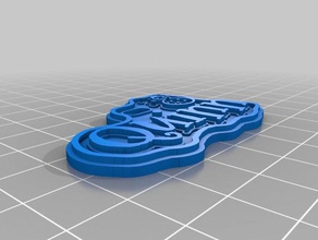 quinn etiqueta de regalo signos logotipos personalizado 3d print model - Mito3D