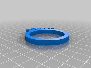 brent napkin ring kitchen dining customized 3d print model - Mito3D