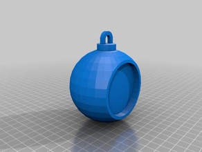 kerstbal zonder tekst decoração personalizado 3d print model - Mito3D