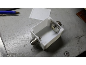 small box qrp vswr meter electronics enclosure hamradio 3d print model - Mito3D